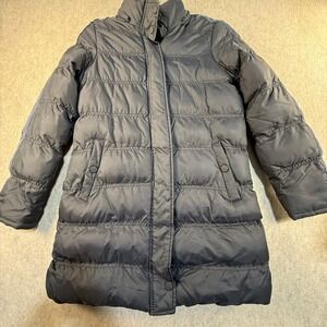 Marc New York Andrew Marc Black Puffer Jacket Quilted Mid Length Parka Coat S
